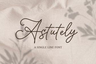 Astutely Font: Elegant Typography for Creative Projects