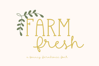 Farm Fresh Font: Fresh Design for Creative Projects