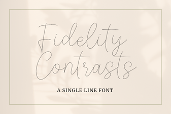 Fidelity Contrasts Font for Bold Design Projects