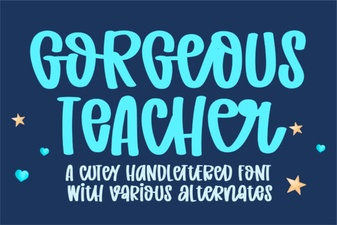 Gorgeous Teacher Font for Creative Classroom Design