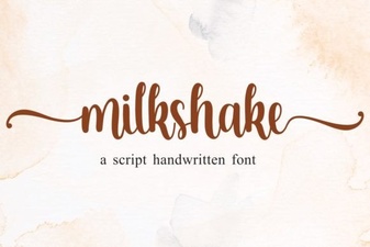 Creative Milkshake Font for Unique Design Projects