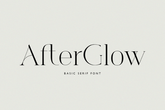 Afterglow Font: Creative Typography for Modern Designs
