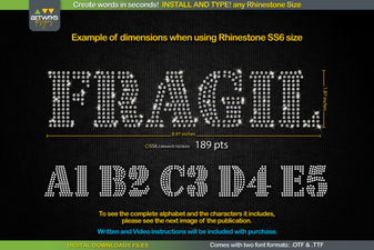 Bold Rhinestone Style Ttf Font for Creative Designs
